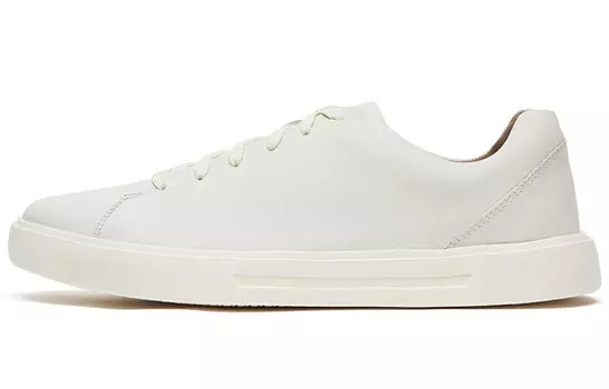 Стильные мужские кроссовки для скейтбординга с низким верхом белого цвета Clarks