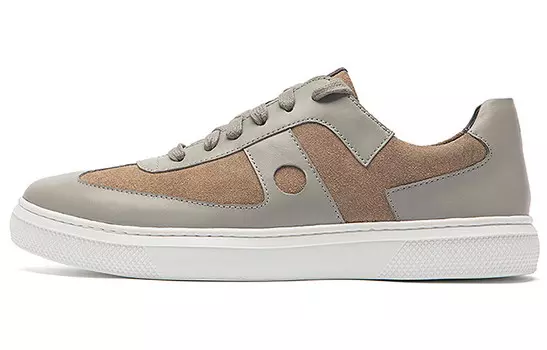 Стильные мужские кроссовки для скейтбординга с низким верхом цвета хаки и серого цвета Anthony Miles