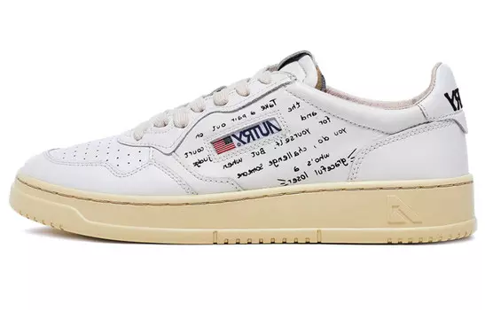 Стильные мужские кроссовки для скейтбординга с низким верхом белого цвета Autry