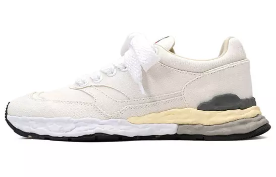 Стильные мужские кроссовки для скейтбординга с низким верхом белого цвета Mihara Yasuhiro