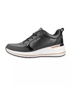Стильные повседневные модные женские кроссовки Skechers, черный