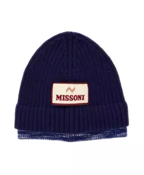 Стильные шапки бини Missoni, синий