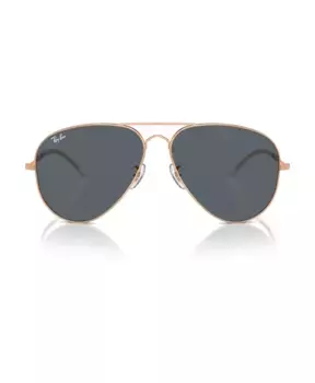 Стильные солнцезащитные очки авиаторы с синими линзами Ray-Ban, желтый