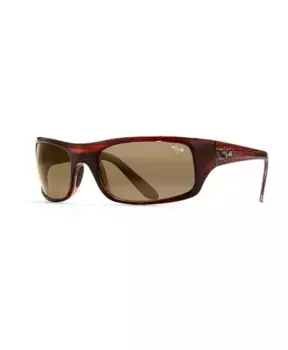 Стильные солнцезащитные очки цвета пейхи для вас Maui Jim, коричневый