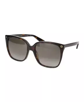 Стильные солнцезащитные очки gg0022s Gucci, коричневый