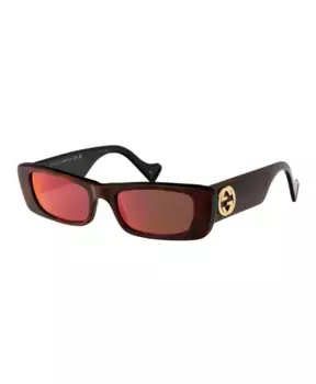 Стильные солнцезащитные очки gg0516s Gucci, коричневый