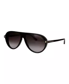 Стильные солнцезащитные очки Marcus на лето Tom Ford, черный