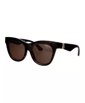 Стильные солнцезащитные очки с дизайном 0be4418. Burberry, коричневый