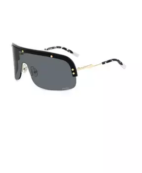 Стильные солнцезащитные очки темно золотого цвета. Missoni, черный