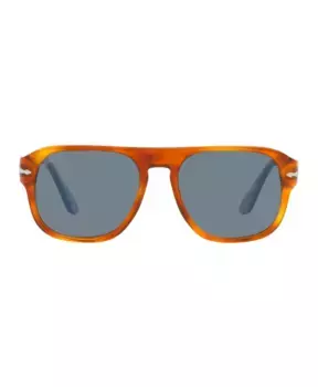 Стильные солнцезащитные очки унисекс с синими линзами Persol, оранжевый