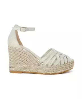 Стильные женские босоножки Espadrilles, белый