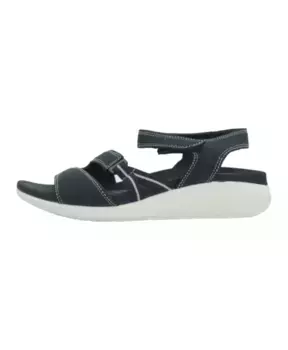 Стильные женские босоножки на плоской подошве Clarks, синий