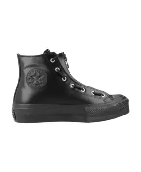 Стильные женские ботинки на шнуровке. Converse, черный