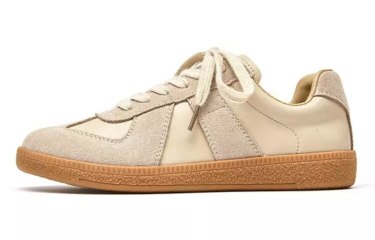 Стильные женские кеды для скейтбординга с низким верхом, абрикосово-бежевого цвета Beau Today