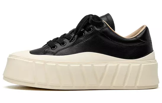 Стильные женские кеды для скейтбординга с низким верхом черного цвета Beau Today