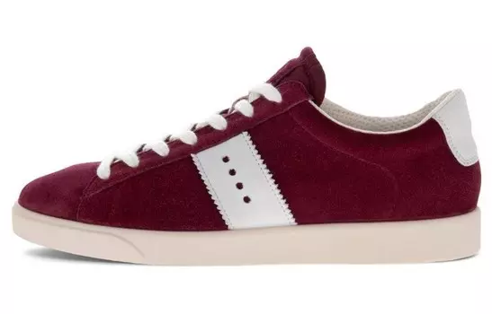 Стильные женские кеды для скейтбординга с низким верхом, красные Ecco