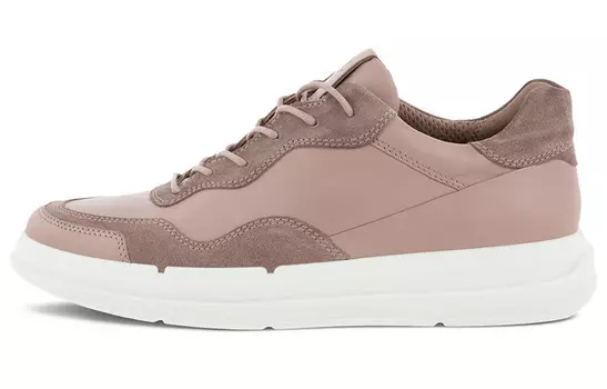 Стильные женские кеды для скейтбординга с низким верхом розового цвета Ecco