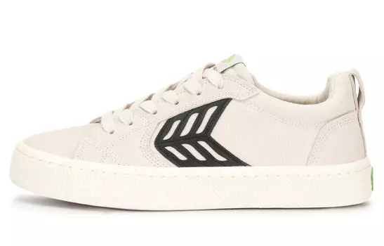 Стильные женские кеды для скейтбординга с низким верхом белого цвета Cariuma