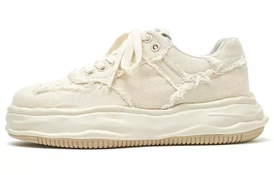 Стильные женские кеды для скейтбординга с низким верхом белого цвета Beau Today