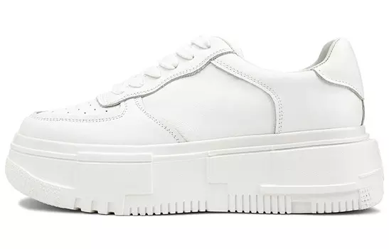 Стильные женские кеды для скейтбординга с низким верхом белого цвета Rosa Bianca