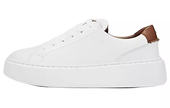 Стильные женские кеды для скейтбординга с низким верхом белого цвета Clarks