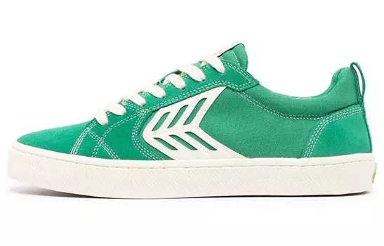 Стильные женские кеды для скейтбординга с низким верхом, ярко-зеленые Cariuma