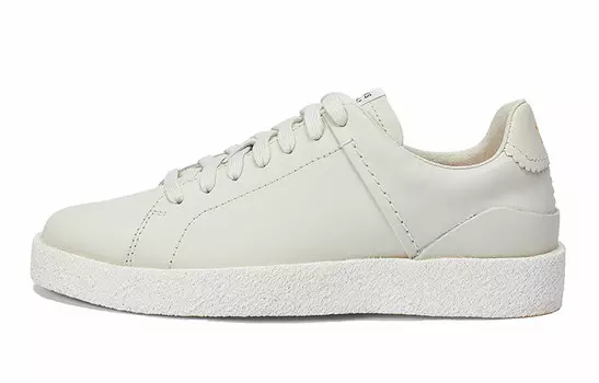 Стильные женские кеды для скейтбординга с низким верхом белого цвета Clarks