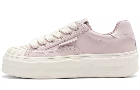 Стильные женские кеды для скейтбординга с низким верхом фиолетового цвета C°Banner