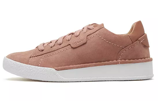 Стильные женские кеды для скейтбординга с низким верхом, розово-розовые Clarks