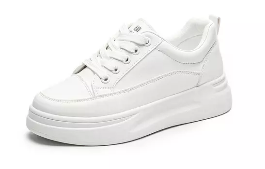 Стильные женские кеды для скейтбординга с низким верхом, белого цвета Exull