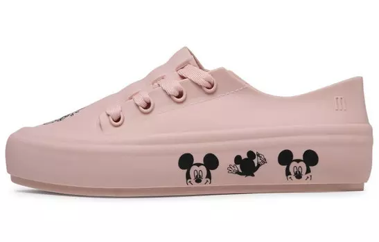 Стильные женские кеды для скейтбординга с низким верхом розового цвета Melissa