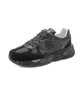 Стильные женские кожаные кроссовки Premiata, черный