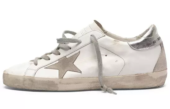 Женские кроссовки Golden Goose Super-Star, бежевый/белый