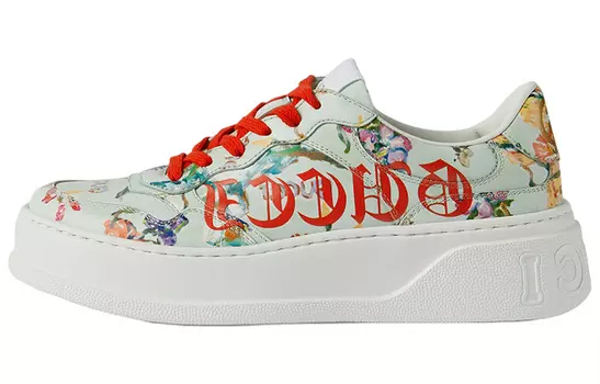 Кроссовки женские Skateboard Gucci Chunky, мятный