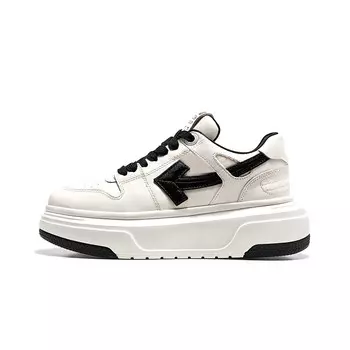 Стильные женские туфли для скейтбординга с низким верхом Cherykally, белый/черный