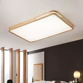 Стильный дом, светодиодный потолочный светильник 192 Вт 90x60x6 см с регулируемой яркостью и дистанционным управлением, современный светильник для детской комнаты, гостиной, спальни, офиса, прямоугольное дерево Style home