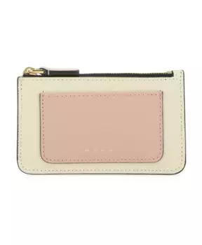 Стильный кошелек для карточек Marni, бежевый
