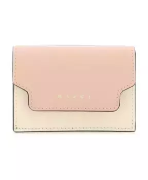 Стильный кошелек для карточек Marni, бежевый