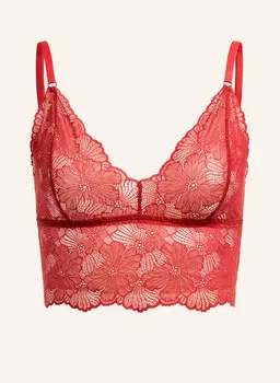 Стильный кружевной топ-бралетт-бюстье Erlich Textil, красный