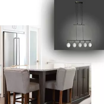 Стильный стеклянный подвесной светильник ЛИРА Подвесной светильник с энергосберегающим противовесом Dapo Leuchten