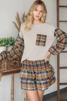 Стильный свитер-топ FASHNZFAB, цвет rust