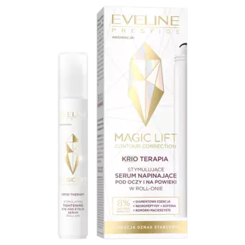 Стимулирующая укрепляющая сыворотка под глаза и на веки роликовая, 15 мл Eveline Cosmetics Magic lift