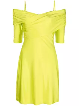 Stine Goya платье мини Sterre с открытыми плечами, зеленый