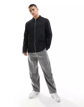 Стираная куртка черного цвета Hera