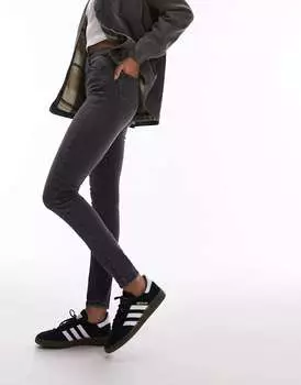 Стираные черные джинсы Topshop Tall Jamie