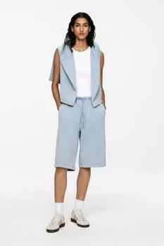 Стираные шорты Arket, синий