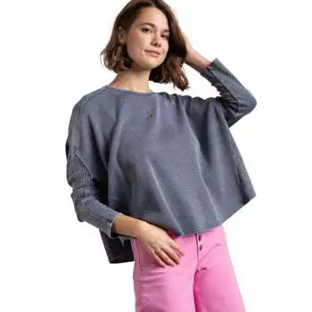 Стираный термотоп FASHNZFAB, синий