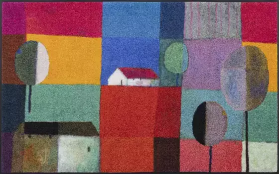 Стирка+сушка ковра Kleen-Tex "Bel Villaggio", прямоугольный Wash+dry by Kleen-Tex 75х120 см, цвет bunt