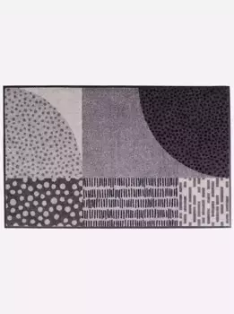 Стирка+сушка коврика Kleen-Tex, прямоугольный Wash+dry by Kleen-Tex 115 см, серо-белый