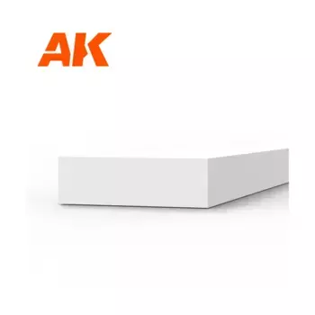 Стироловая полоса - 1,5 х 5 х 350 мм., High Quality Modeling Styrene